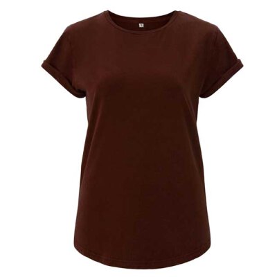 Continental/ Earthpositive - EP16 - Organic Womens Rolled Up Sleeve - Burgundy