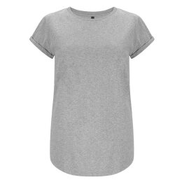 Continental/ Earthpositive - EP16 - Organic Womens Rolled Up Sleeve - Melange Grey