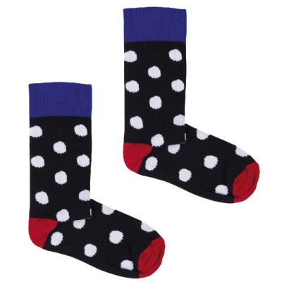 Kabak - Socken - Classic Dots - Black + White 36-41