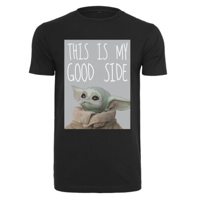 Baby Yoda - This Is My Good Side - T-Shirt - black