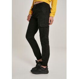Urban Classics - TB3048 - Ladies High Waist Cargo Pants - black 28