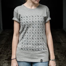 Pressure Gang - Pattern - T-Shirt - grey melange XL