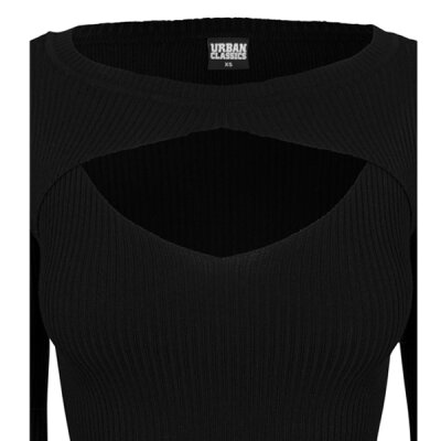 Urban Classics Ladies - TB1742 - Ladies Cut Out Dress black XS