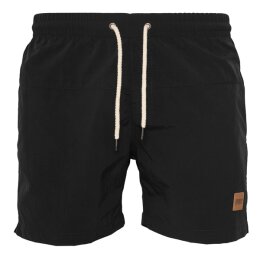 Urban Classics - TB1026 - Block Swim Short - black/black XXL