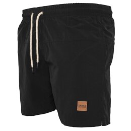 Urban Classics - TB1026 - Block Swim Short - black/black XXL