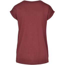 Urban Classics - TB771 - Ladies Extended Shoulder Tee - redwine XL