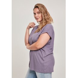 Urban Classics - TB771 - Ladies Extended Shoulder Tee - dustypurple XS