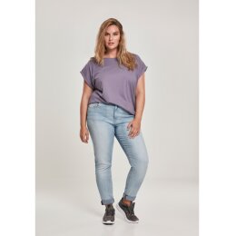 Urban Classics - TB771 - Ladies Extended Shoulder Tee - dustypurple XS