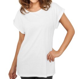 Urban Classics - TB771 - Ladies Extended Shoulder Tee - white L