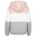 Urban Classics Ladies - TB1843 - Ladies Oversize 3-Tone Hoody light rose/white/grey XS