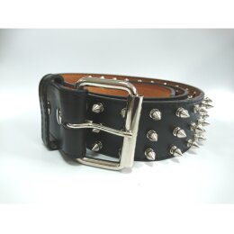 Nietengürtel - Gürtel mit silbernen...