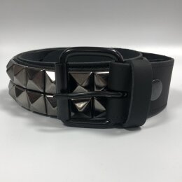 Nietengürtel - Gürtel mit schwarzen...