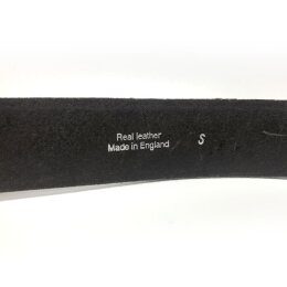 Ledergürtel mit Druckknopf - B668 - Echtleder - brown L