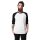 Urban Classics Men - TB366 - Contrast 3/4 Sleeve Raglan Tee wht/blk XL