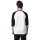 Urban Classics Men - TB366 - Contrast 3/4 Sleeve Raglan Tee wht/blk XL