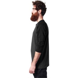 Urban Classics Men - TB366 - Contrast 3/4 Sleeve Raglan Tee cha/blk M