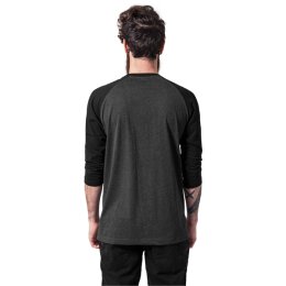 Urban Classics Men - TB366 - Contrast 3/4 Sleeve Raglan Tee cha/blk M
