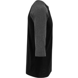 Urban Classics Men - TB366 - Contrast 3/4 Sleeve Raglan Tee blk/cha M