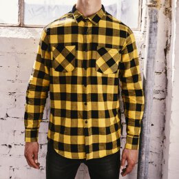 Urban Classics - TB297 Checked Shirt - black/honey