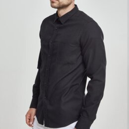 Urban Classics - TB297 Checked Shirt - black/black XL