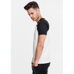 Urban Classics Men - TB639 - Raglan Contrast Tee wht/blk S