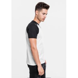 Urban Classics Men - TB639 - Raglan Contrast Tee wht/blk S