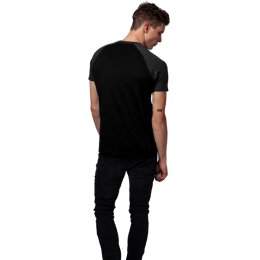 Urban Classics Men - TB639 - Raglan Contrast Tee blk/cha XL
