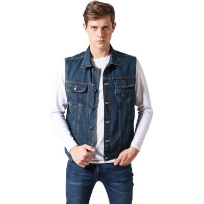 Urban Classics Men - TB514 - Denim Vest denimblue L