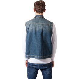 Urban Classics Men - TB514 - Denim Vest lightblue S