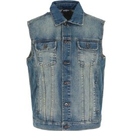 Urban Classics Men - TB514 - Denim Vest lightblue S