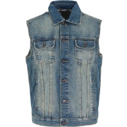 Urban Classics Men - TB514 - Denim Vest lightblue L