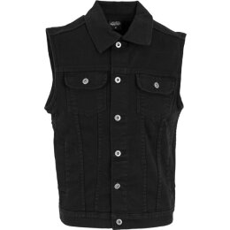 Urban Classics Men - TB514 - Denim Vest blackdark L