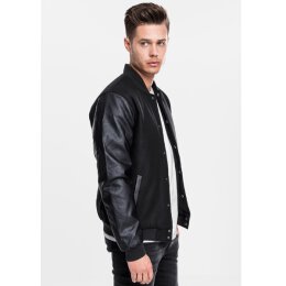 Urban Classics - TB201 Oldschool Collegejacke - black/black M