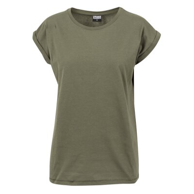 Urban Classics - TB771 - Ladies Extended Shoulder Tee - olive XL