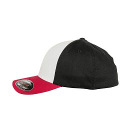 Flexfit - 6277TT - 3-Tone Cap - red / white / black S/M