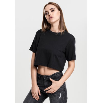 Urban Classics - TB1555 Ladies Short Oversized Tee - black XS