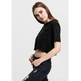 Urban Classics - TB1555 Ladies Short Oversized Tee - black XS
