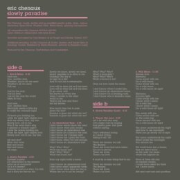 CHENAUX, ERIC - SLOWLY PARADISE - LPD