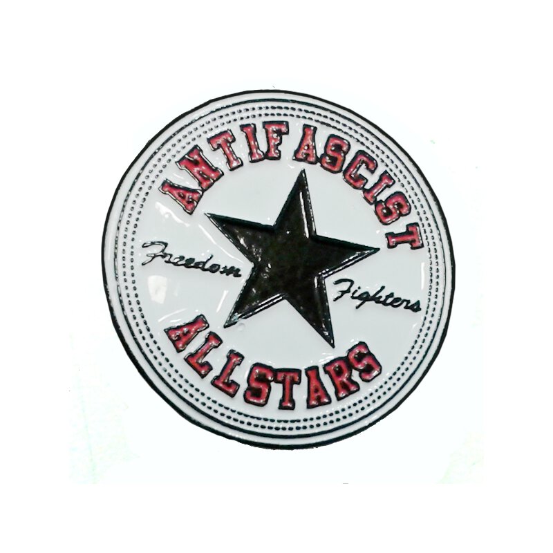Antifascist Allstars - schwarzer Stern - Pin