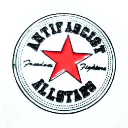 Antifascist Allstars - roter Stern - Pin