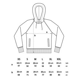 Continental - N50P Pullover Hood Side Pockets - dark grey S