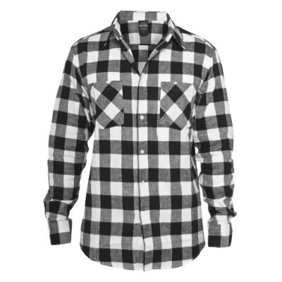 Urban Classics - TB297 Checked Shirt - white/black XL