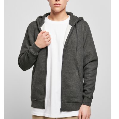 Build Your Brand - Heavy Zip Hoody (BY012) - charcoal 4XL