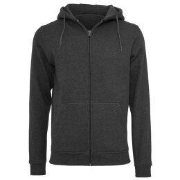 Build Your Brand - Heavy Zip Hoody (BY012) - charcoal 4XL