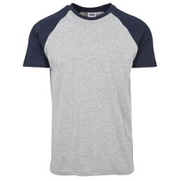 Urban Classics - TB639 Raglan Contrast T-Shirt - grey/navy M