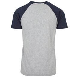 Urban Classics - TB639 Raglan Contrast T-Shirt - grey/navy M