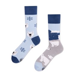 Many Mornings Socks - Polar Bear - Socken 39-42