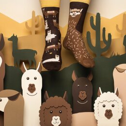 Many Mornings Socks - Fluffy Alpaca - Kids Socken 23-26