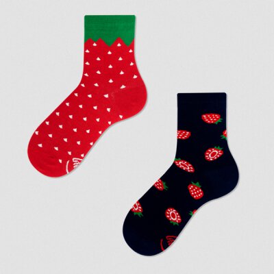 Many Mornings Socks - Strawberries - Kids Socken 27-30