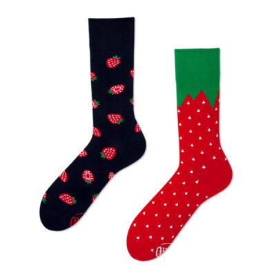 Many Mornings Socks - Strawberries - Socken 43-46